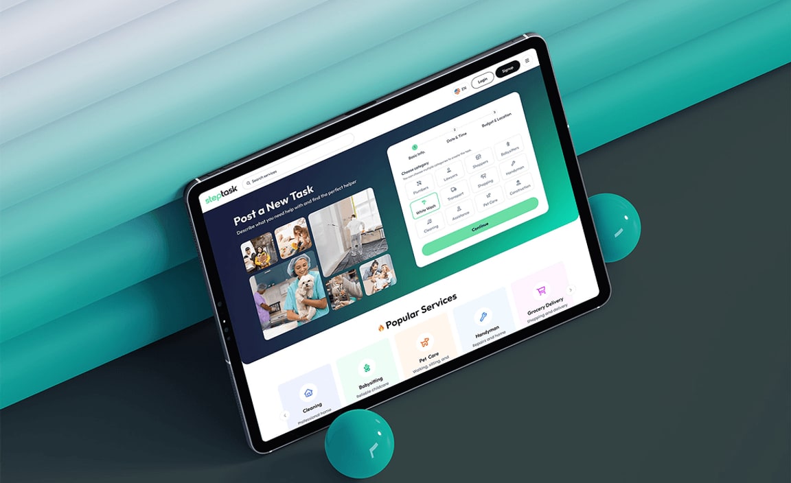 Services Marketplace App UI Kit V 1.0 preview